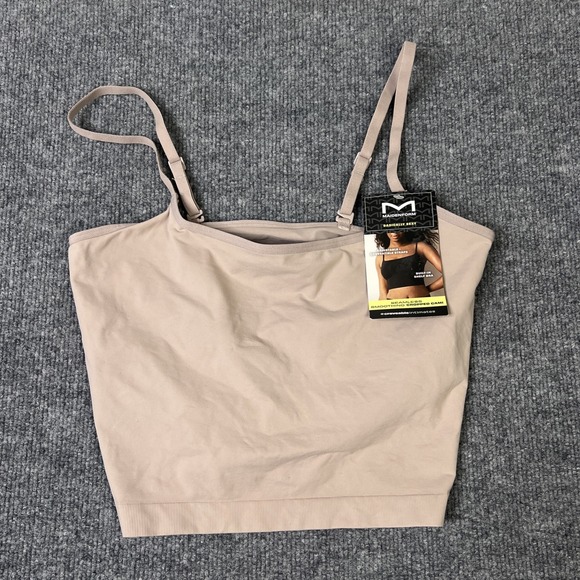 Maidenform Basically Sexy Seamless Smoothing Cropped Cami Nude/ Beige size 2XL - Picture 1 of 8